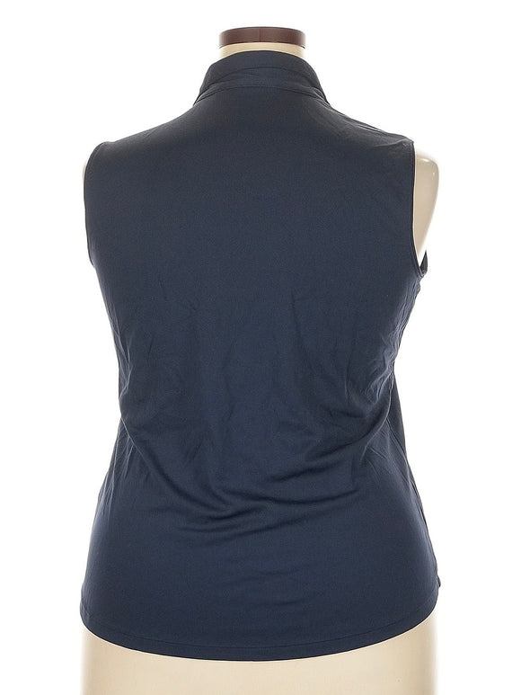 Lady Hagen Midnight Navy Sleeveless Golf Polo Size XXL