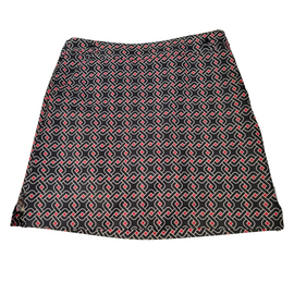 EP Pro Black White & Red Link Print Women's 18" Golf Skort Size 8