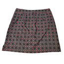 EP Pro Black White & Red Link Print Women's 18" Golf Skort Size 8-2