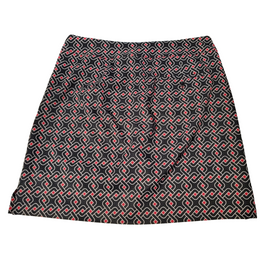 EP Pro Black White & Red Link Print Women's 18" Golf Skort Size 8 - 0