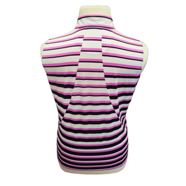 Tail White Label Magenta, Black & White Sleeveless Golf Mock Top Size XL - 0