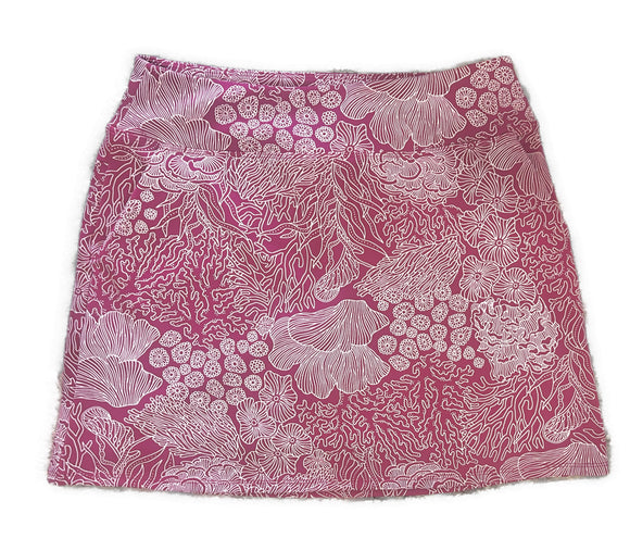 Tommy Bahama Women's Dark Pink Print Golf Skort Size S MSP$118