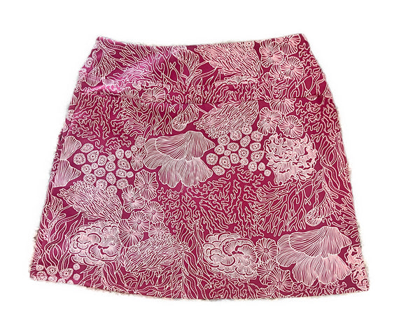 Tommy Bahama Women's Dark Pink Print Golf Skort Size S MSP$118