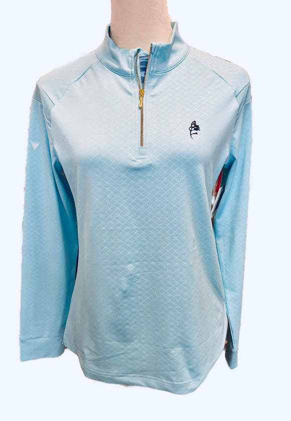 New Levelwear Women's Aspure -Mute Blue with Logo Size S MSP$85