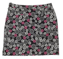 NEW Monterey Club Women's19.5" Black White & Pink Floral Skort Size 14-1