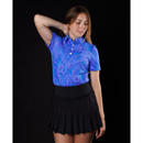 New Sunday Swagger Sleeveless Women's Golf Polo - Blue Lagoon-2