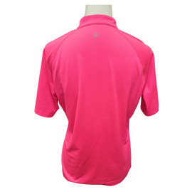 Tail Hot Pink 1/4 Zip Women's Mock Golf Polo Size M - 0