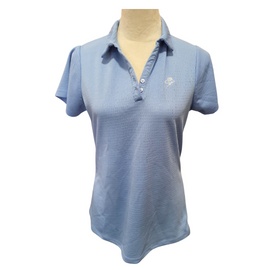 Adair Textured Periwinkle Golf Polo w/ Logo Size M MSP $80