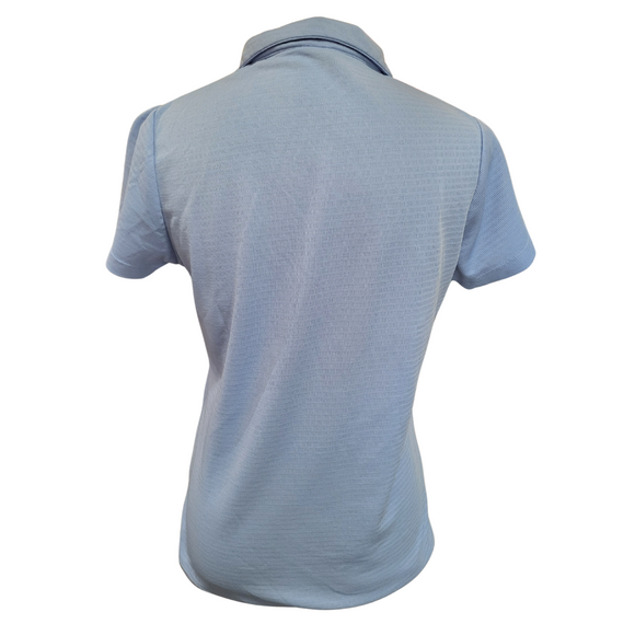 Adair Textured Periwinkle Golf Polo w/ Logo Size M MSP $80
