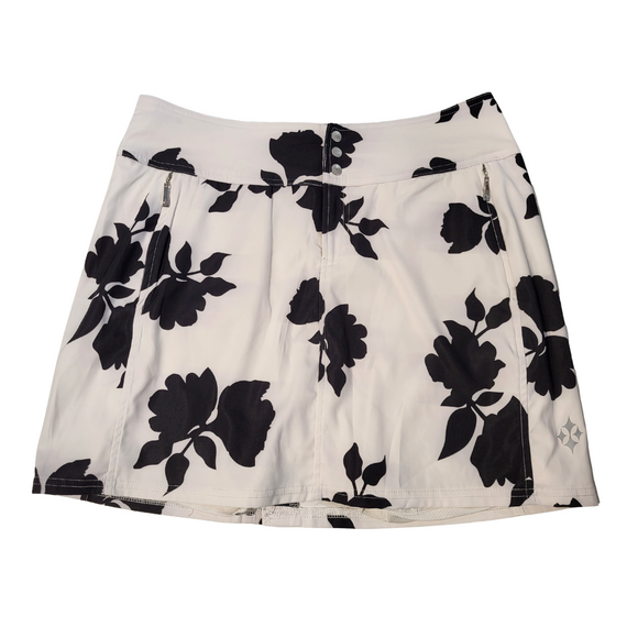 Jofit Women's White & Black Floral Golf Skort Size 4  MSP$92