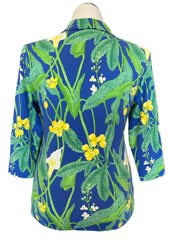 J.McLaughlin Women's 3/4 Sleeved Bold Flora Print Size L MSRP$168