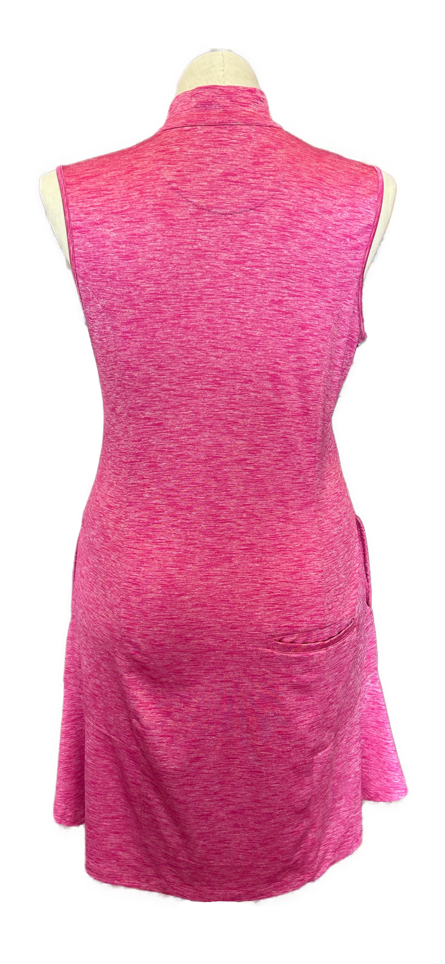 greg norman ladies dress Greg Norman Women's Heathered Dot Sleeveless Golf Polo, Black / Small