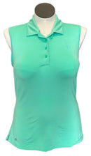 Women's Adidas Green Sleeveless Golf Polo w/ Logo Size L MSP$65-1