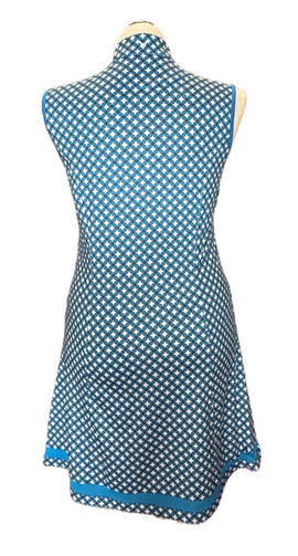 Callaway Blue & White Geometric Patterned Women's Golf Dress Size L MSP$105 - 0