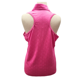 Adidas Golf Hot Pink 1/4 Zip Sleeveless Women's Top Size XL - 0