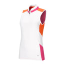 Lohla Sport Britt White, Pink & Orange Sleeveless Golf Top Size XL MSP$130-1