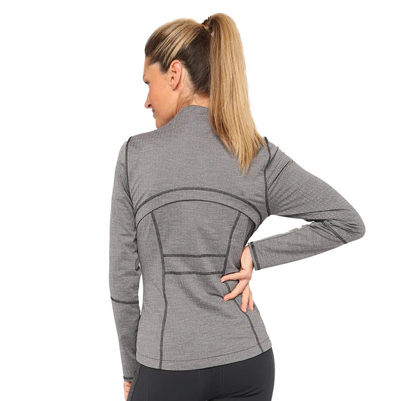 Belyn Key Lightweight Gray Herringbone Touring Golf Jacket Size L MSP$220