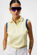 J.Lindeberg Women's YellowLila Sleeveless Golf Polo Size XL MSP$95-2