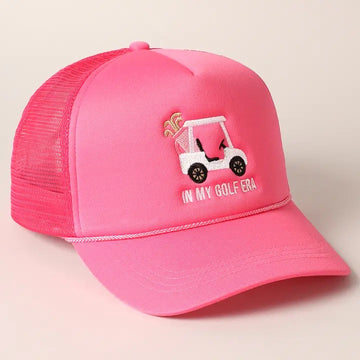 New Golf Cart and in My Golf Era Embroidery Trucker Hat