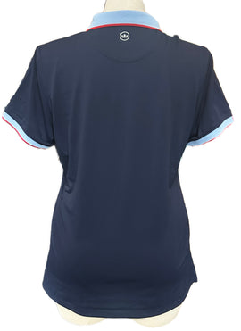 Peter Millar Women's Navy & Light Blue Golf Polo Size XL MSP$110 - 0
