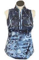 Greyson Women's Magic Garden Sleeveless Golf Top Size XL MSP$108-1