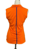EP Sport Women's Orange Sleeveless Golf Polo Size S MSP$68-2