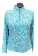 Ibkul Light Blue Patterned Women's Pullover Size XL MSP$91-1