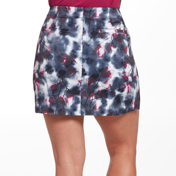 Lady Hagen Black, White & Pink Floral Golf Skort Size 14