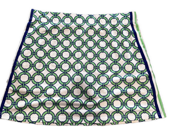 Gretchen Scott Blue & Green Patterned Women's Golf Skort Size XL
