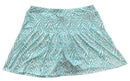 Sport Haley Teal & White Pleated Animal Patterned Women's Golf Skort Size L-1