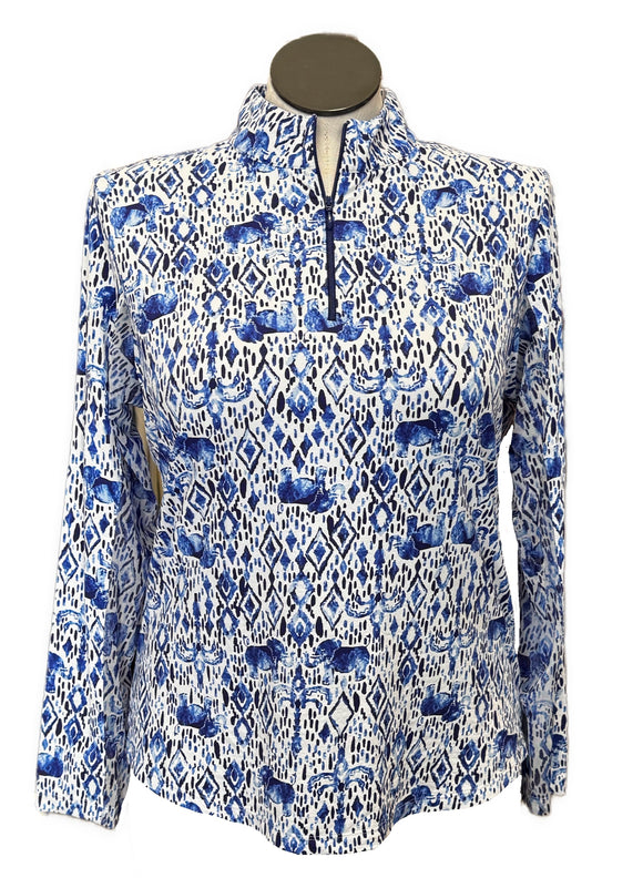 Ibkul Elephant Printed Women's Pullover Size XL MSP$91