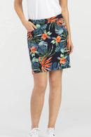 Tribal Dark Navy Tropical Print Golf Skort Size 12 MSP$85-1