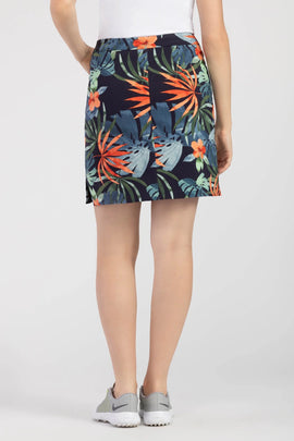 Tribal Dark Navy Tropical Print Golf Skort Size 12 MSP$85 - 0