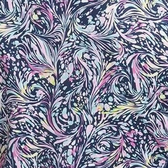 New EP NY Cap Sleeve Paisley Print Mandarin Golf Polo Size M MSP$84