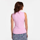New EP NY Sleeveless Crossover Placket Golf Polo - Blossoms Size M MSP$84-2