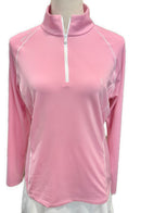 Ralph Lauren RLX Women's Pink Stretch Jersey Pullover w/ Logo Size M MSP$128-1