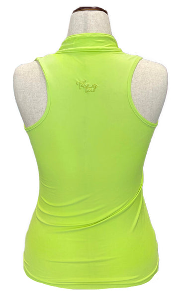 Tzu Tzu Women's Lime Green Tabitha Racerback Golf Top Size S MSP$99 - 0