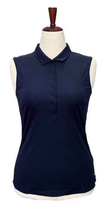 New Navy Puma Rotation Sleeveless Women's Golf Polo MSP$55