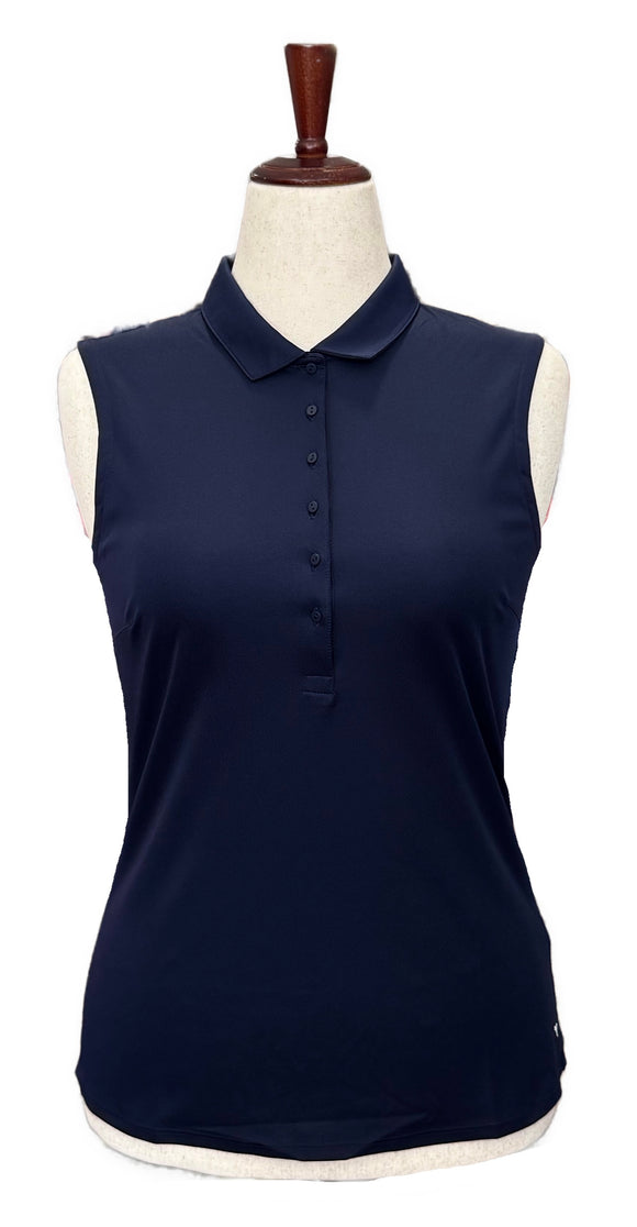 New Navy Puma Rotation Sleeveless Women's Golf Polo MSP$55