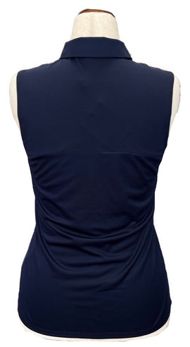 New Navy Puma Rotation Sleeveless Women's Golf Polo MSP$55 - 0