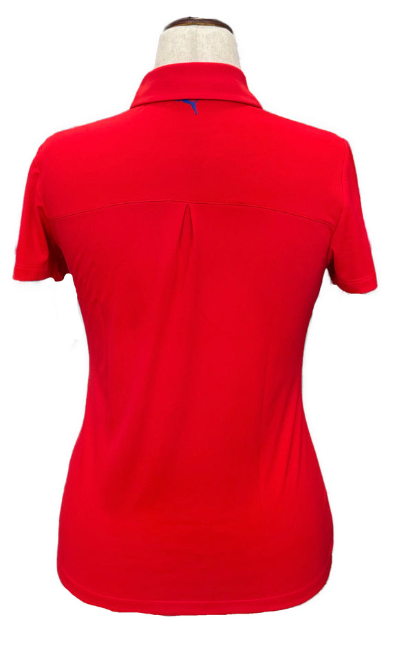 New Red Puma Volition Women's Pounce Short Sleeve Golf Polo MSP$55
