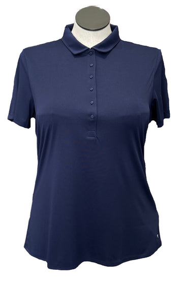 New Navy Puma Women's Short Sleeve Rotation Polo MSP$55
