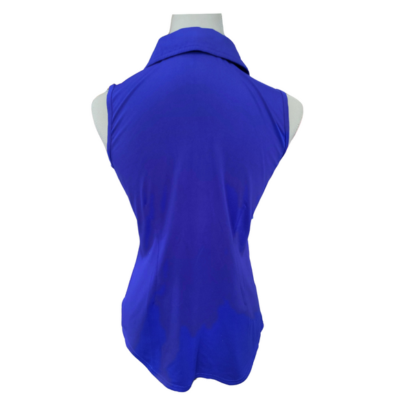 Jofit Royal Blue Sleeveless Polo w/ Drawstring Size S