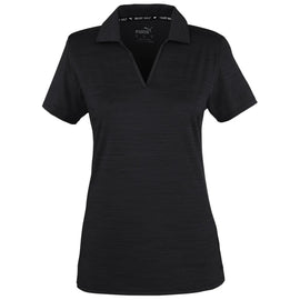 Puma Women's Black Heather Cloudspun Golf Polo Size L MSP$50
