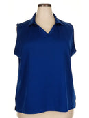 Lady Hagen Navy Sleeveless Golf Polo Size 2X (Plus Size)-1