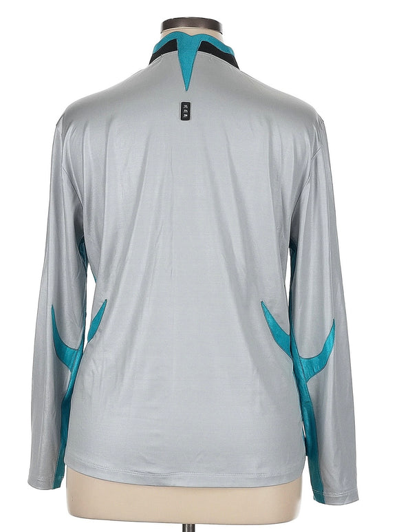 Jamie Sadock Women's Silver & Blue Golf Pullover Size XL MSP$99