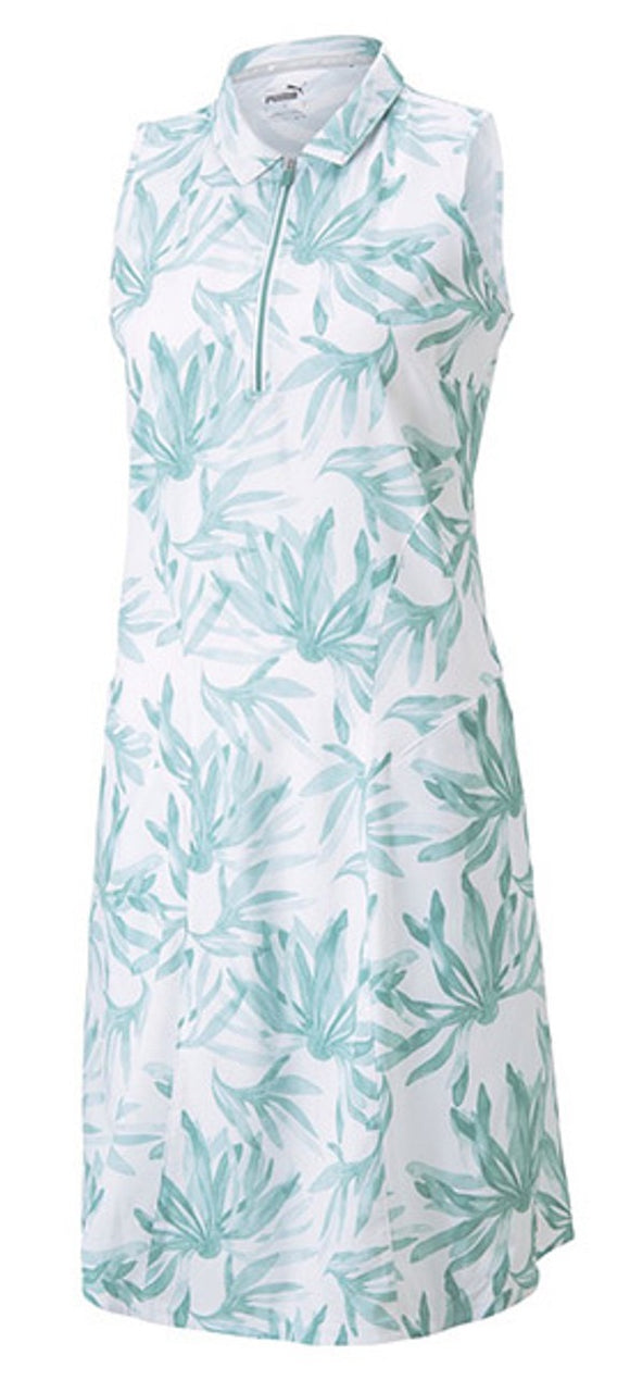 New Puma White Palm Sleeveless Golf Dress Size XS MSP$90