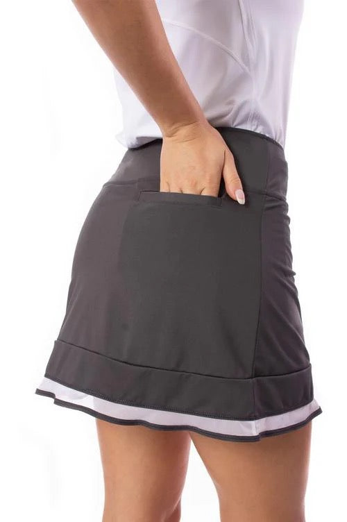 New Golftini Charcoal Gray Top Golf Skort Size XS MSP$