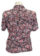 Moneterey Club Coral & Black Print Golf Top Size XL-2