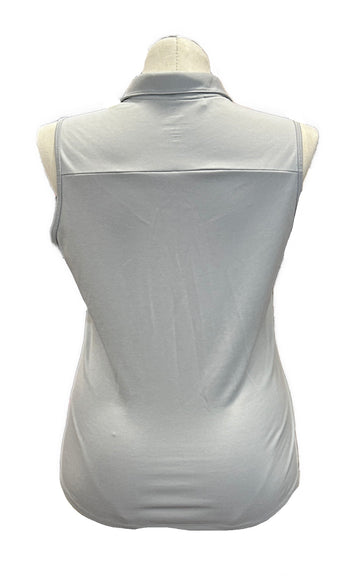 Adidas Gray Sleeveless Women's Golf Polo Size L - 0